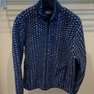J. Crew Blue and White Patterned Jacket